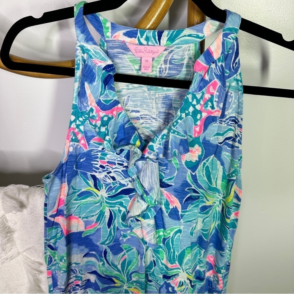 Lilly Pulitzer Blue Dress sz XS - Picture 2 of 5